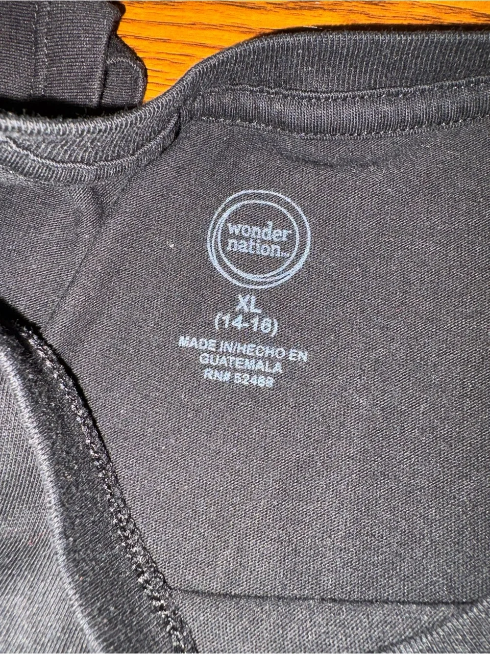 Boys size 14/16 2 Black Crew Neck Tees  & Light Gray Athletic Shorts